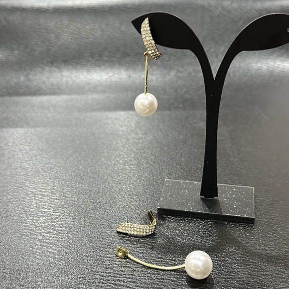 Pearl Earrings For Women, Luxury Round Pearl Earrings, Shinning Luxury Round - Picture 4 of 12